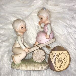 Lefton China Christopher Collection Boy And Girl on Q bi
Teeter Totter 1982